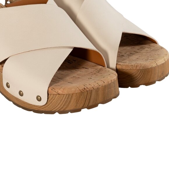 Kork-Ease Women's Tatum Leather 2-3/4" Heel Winter White, 10M US - Picture 9 of 13